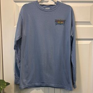 Kenny Chesney Summer of 17 Blue Long Sleeve Shirt Medium